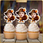 Turkey Custom Face Cupcake Toppers