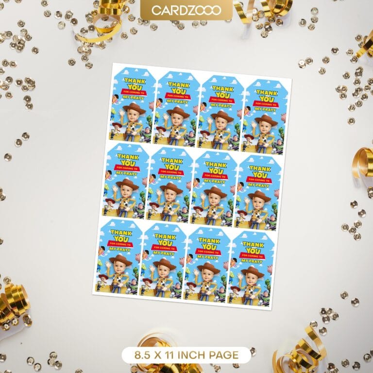 Woody Custom Face Thank You Tag - Image 2