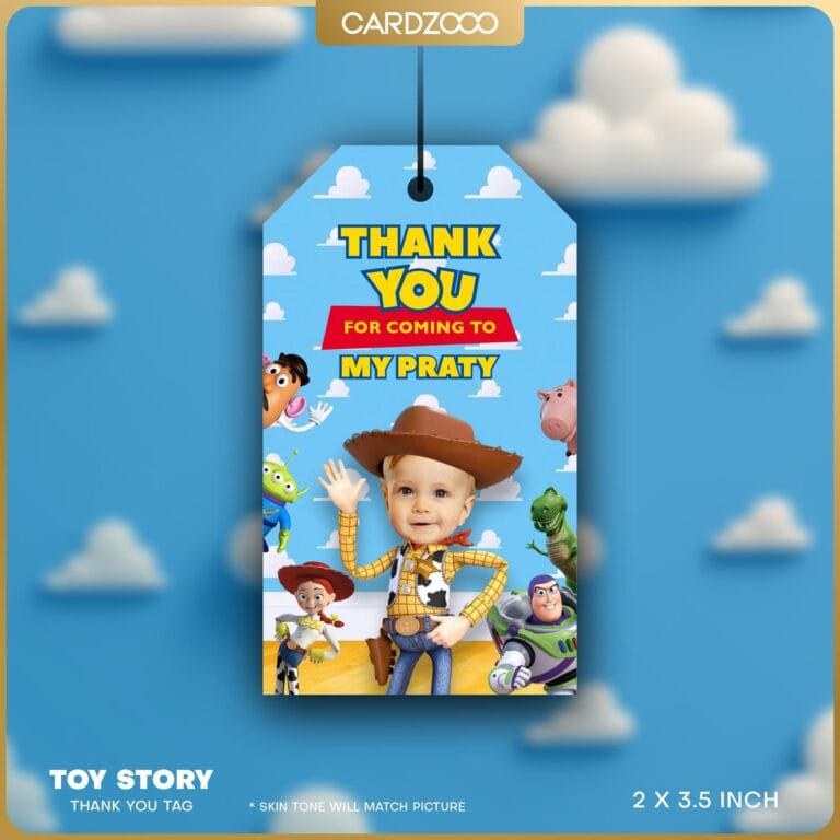 Woody Custom Face Thank You Tag