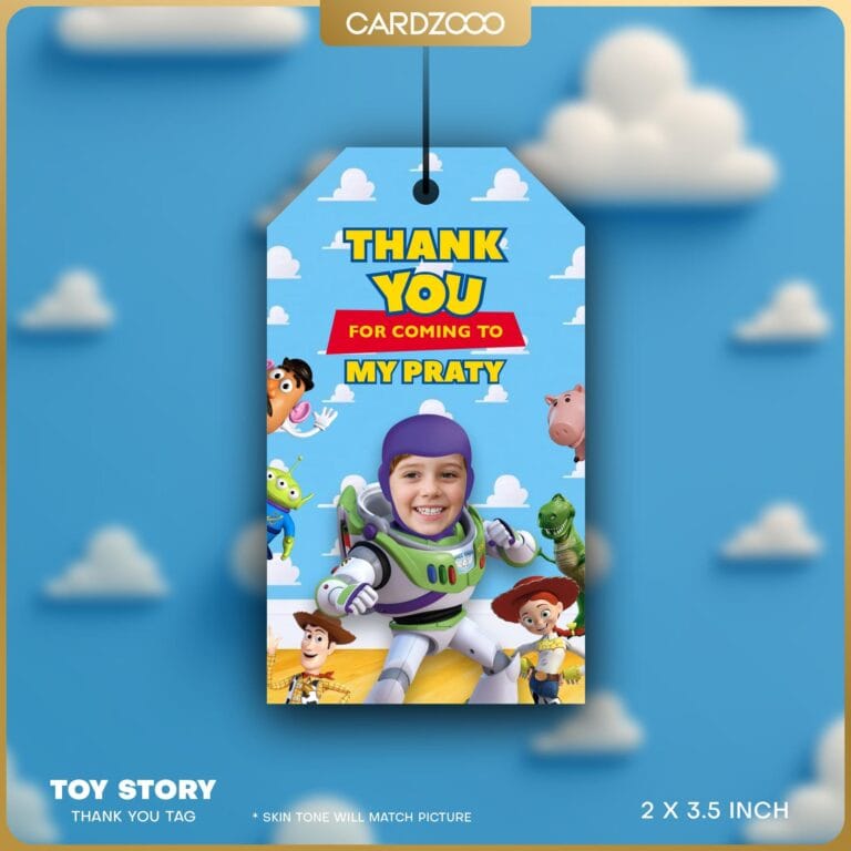 Buzz Custom Face Thank You Tag