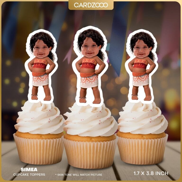 Simea Custom Face Cupcake Toppers
