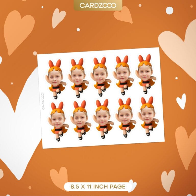 Blossom Custom Face Cupcake Toppers - Image 2