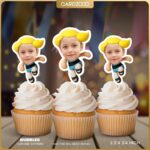 Bubbles Custom Face Cupcake Toppers