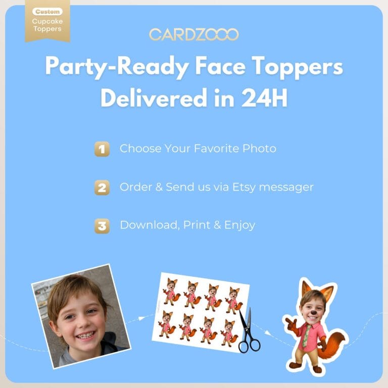 Nick Custom Face Cupcake Toppers 2025 - Image 3