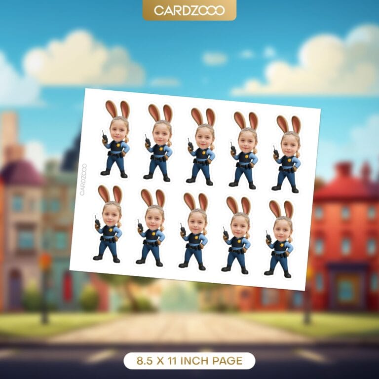 Judy Custom Face Cupcake Toppers - Image 2