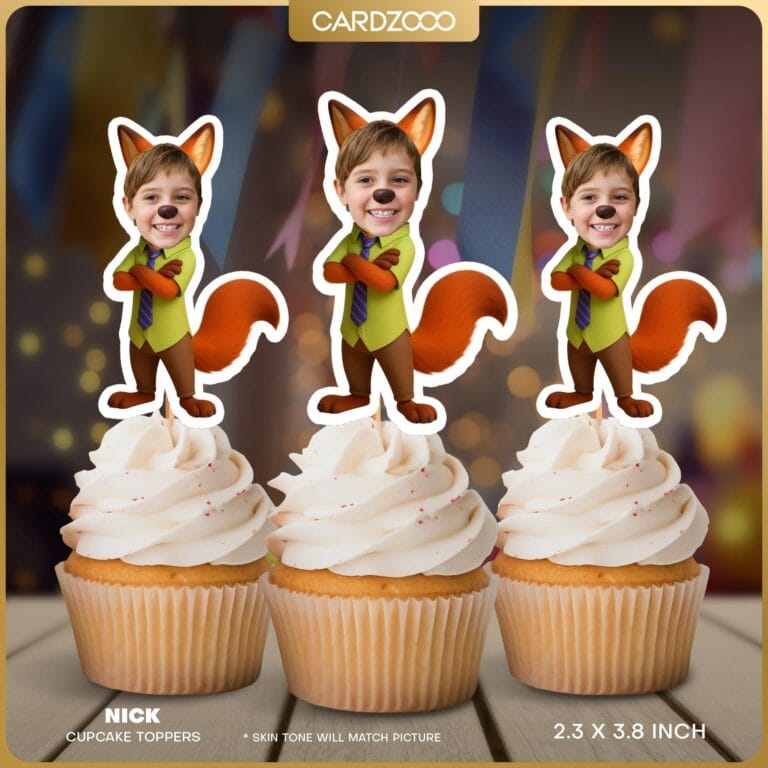 Nick Custom Face Cupcake Toppers