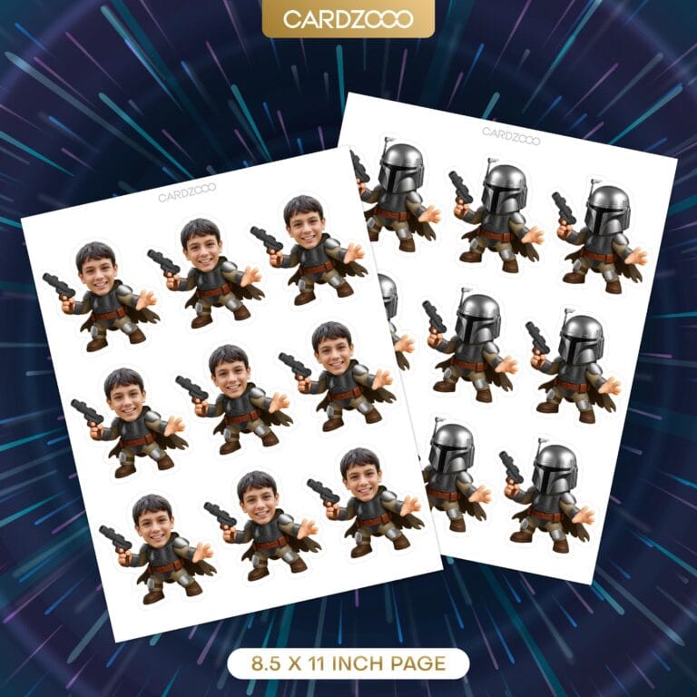 DIN DJARIN Custom Face Cupcake Toppers - Image 2