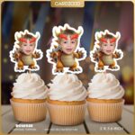 Bowser Custom Face Cupcake Toppers