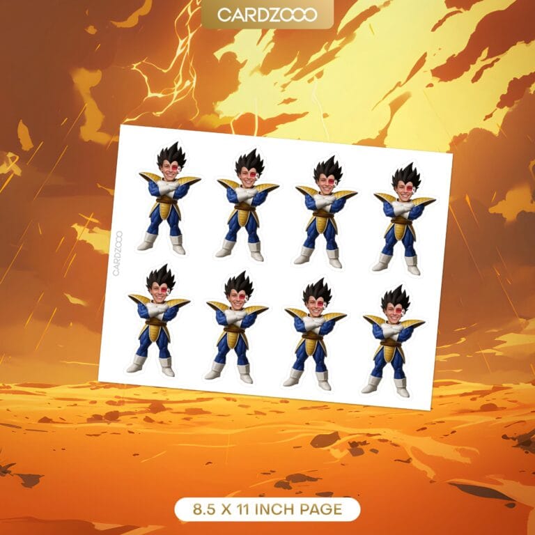 Vegeta Custom Face Cupcake Toppers - Image 2