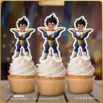 Vegeta Custom Face Cupcake Toppers