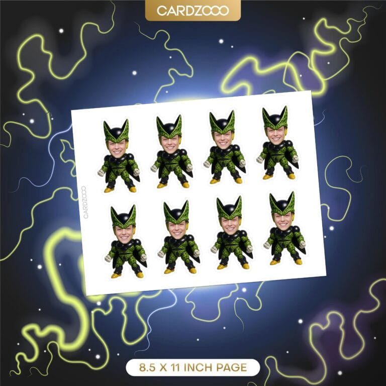 Cell Custom Face Cupcake Toppers - Image 2