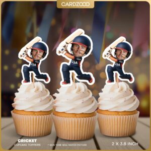 Cricket USA Custom Face Cupcake Toppers