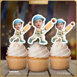 Cricket Kids Custom Face Cupcake Toppers
