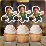 Bowling Custom Face Cupcake Toppers