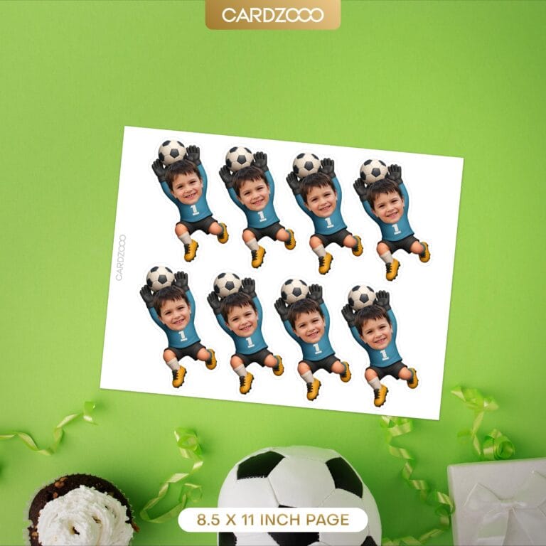 Soccer Goalie Custom Face Cupcake Toppers - Image 3