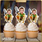 Alex Chicken Jockey Custom Face Cupcake Toppers
