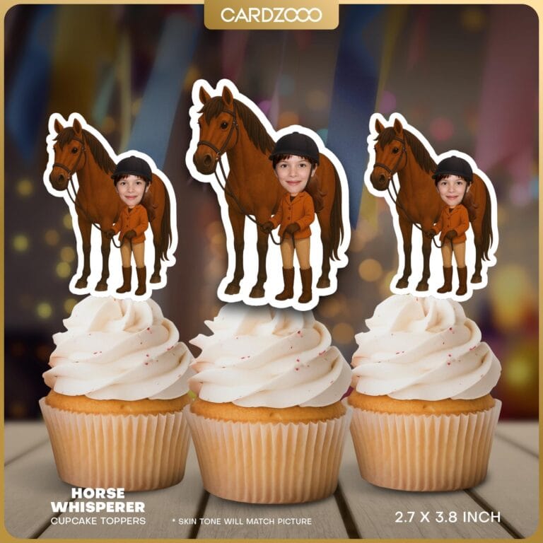 Horse Whisperer Custom Face Cupcake Toppers