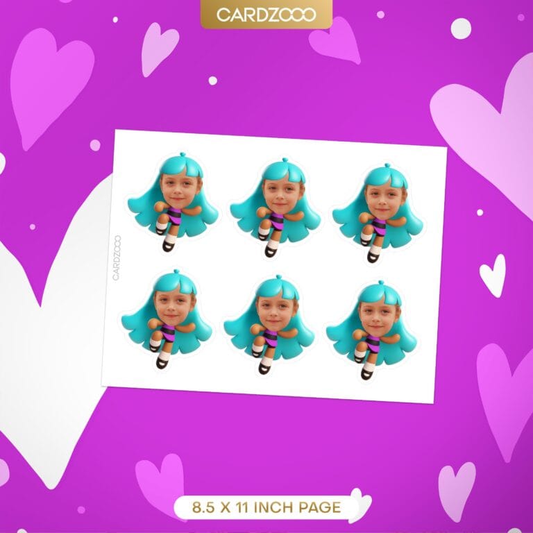 Bliss Custom Face Cupcake Toppers - Image 2