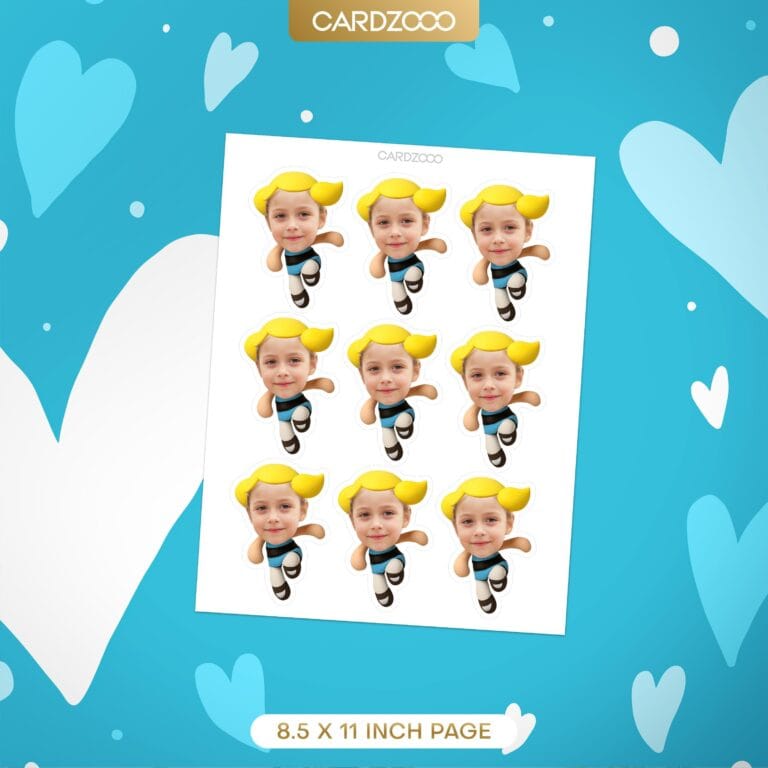 Bubbles Custom Face Cupcake Toppers - Image 2