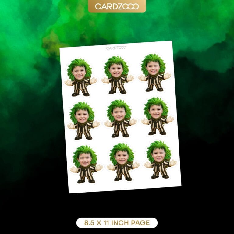 BeetleJuice Custom Face Cupcake Toppers - Image 2