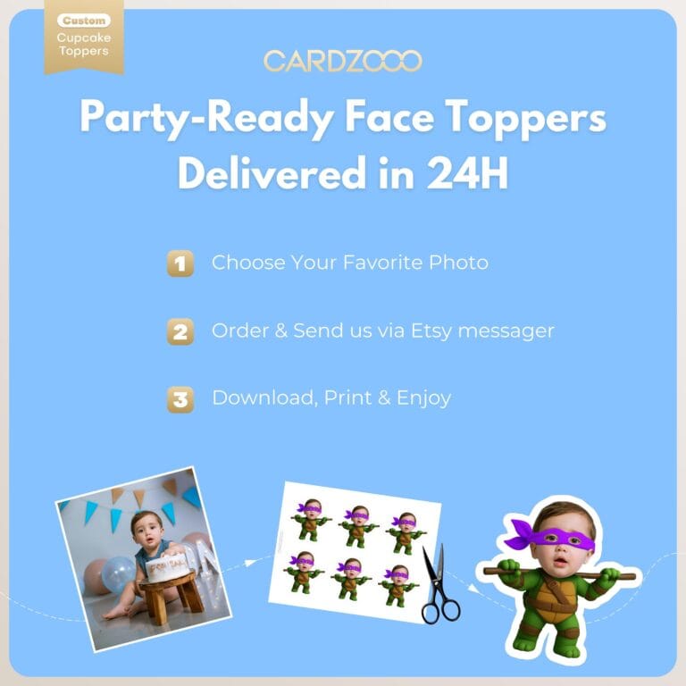 Donatello Custom Face Cupcake Toppers - Image 3