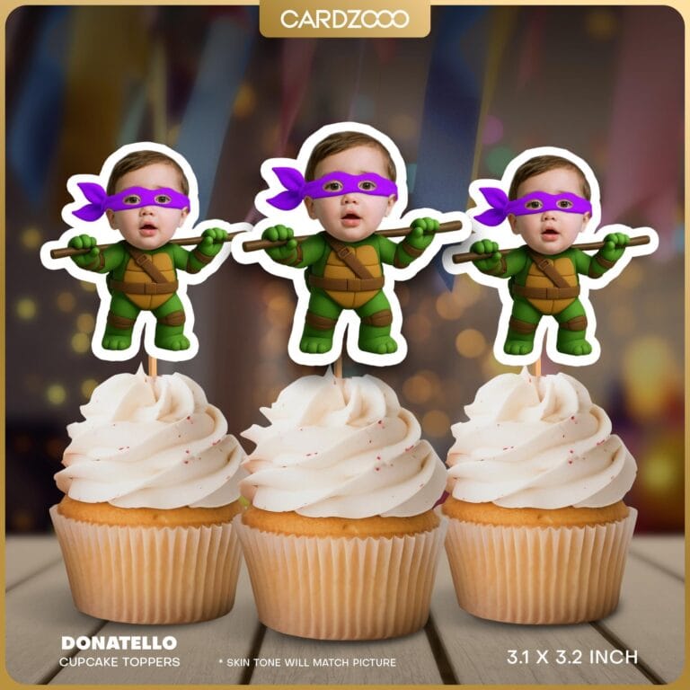 Donatello Custom Face Cupcake Toppers