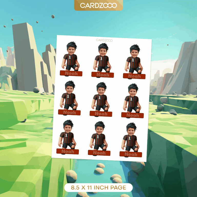 Brick Soccer Avatar Cupcake Toppers - Image 2
