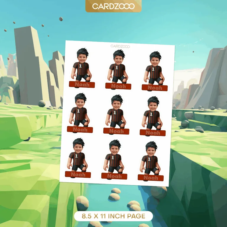 Brick Soccer Avatar Cupcake Toppers - Image 2
