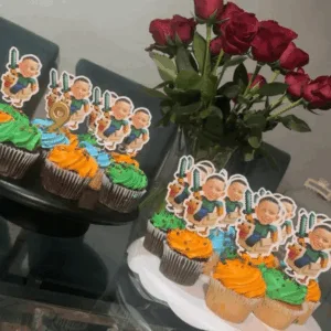 Chicken Jockey Custom Face Cupcake Toppers Show Case