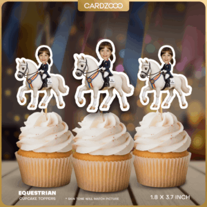 Equestrian Custom Face Cupcake Toppers