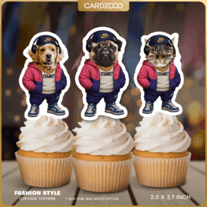 Fashion Style Custom Face Cupcake Toppers