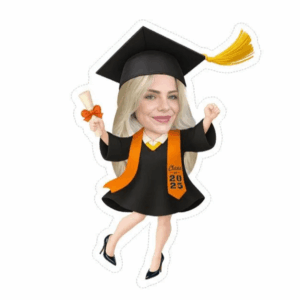 Graduate Custom Face Cupcake Toppers With Sash Show Case 2