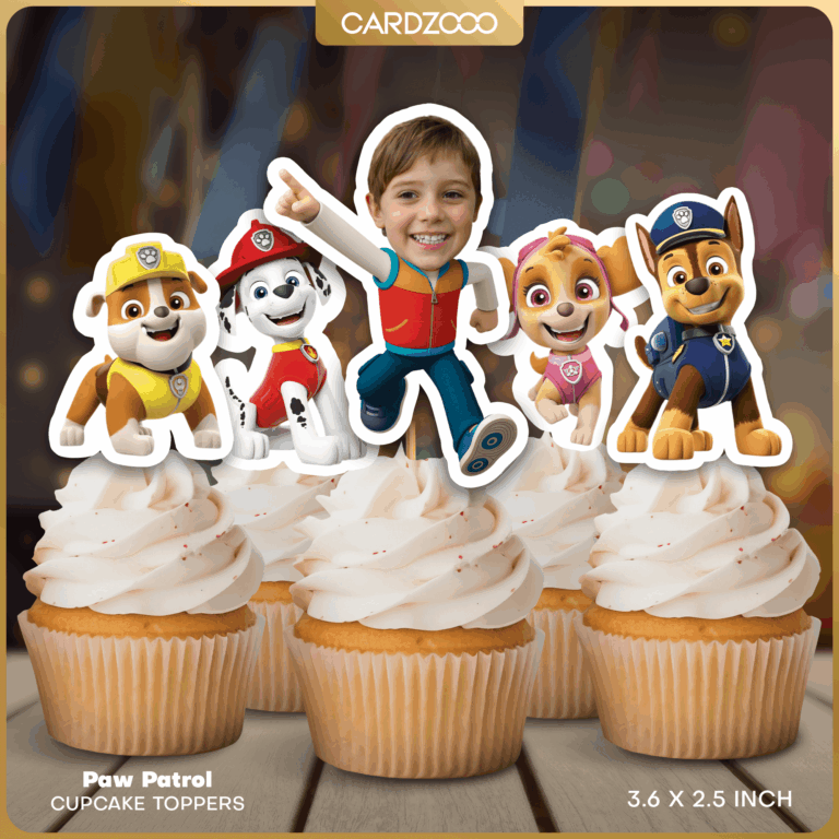 Puppy Heroes Birthday Cupcake Toppers