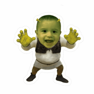 Shrek Custom Face Cupcake Toppers Show Case