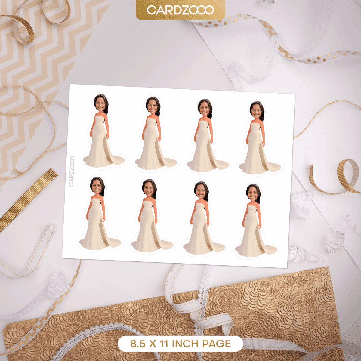 Simple Strapless Wedding Gown 2